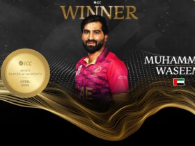 UAE's Muhammad Waseem: ICC's Top Player of April 2024!