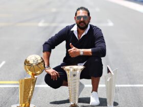 Yuvraj Singh Brings T20 World Cup Trophy to Miami Grand Prix!